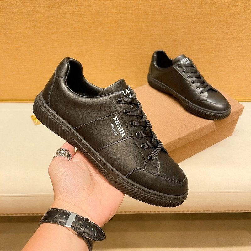 21AW new Prada fake logo leather sneakers puv31219