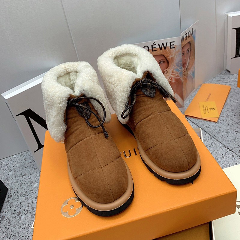 ★Popular in Japan!! Louis Vuitton☆Pillow Line Ankle Boots Lamb Leather vuw79199