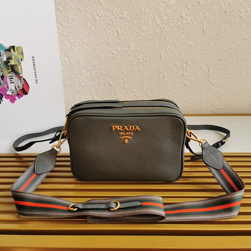 Love at first sight? New color, perfect as a gift? Prada double zip shoulder bag replica pux16379