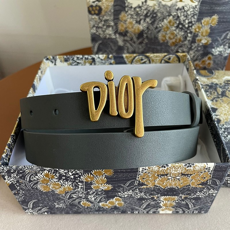 Free shipping [Fake Dior Belt] 25mm calfskin dec60668