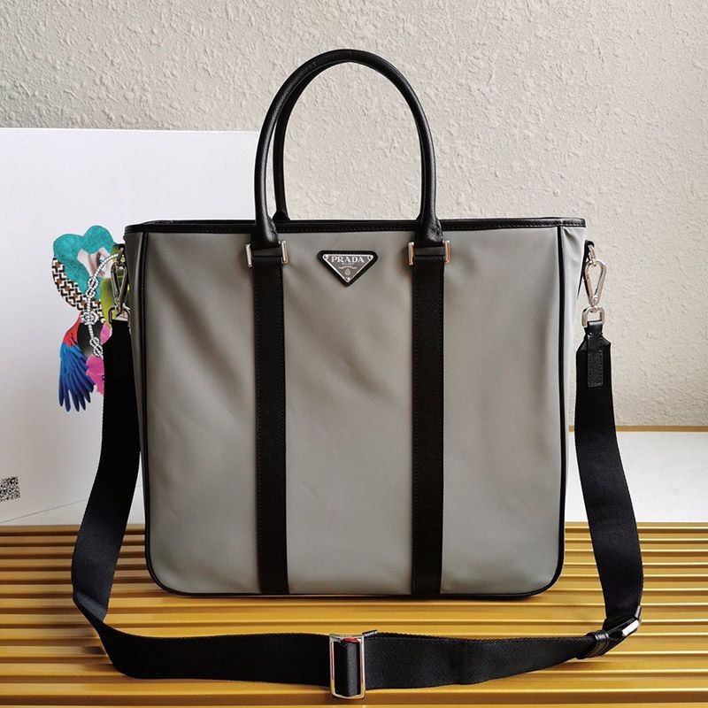 Sold out [Prada] Nylon x Saffiano Leather Tote Bag Replica puh65564
