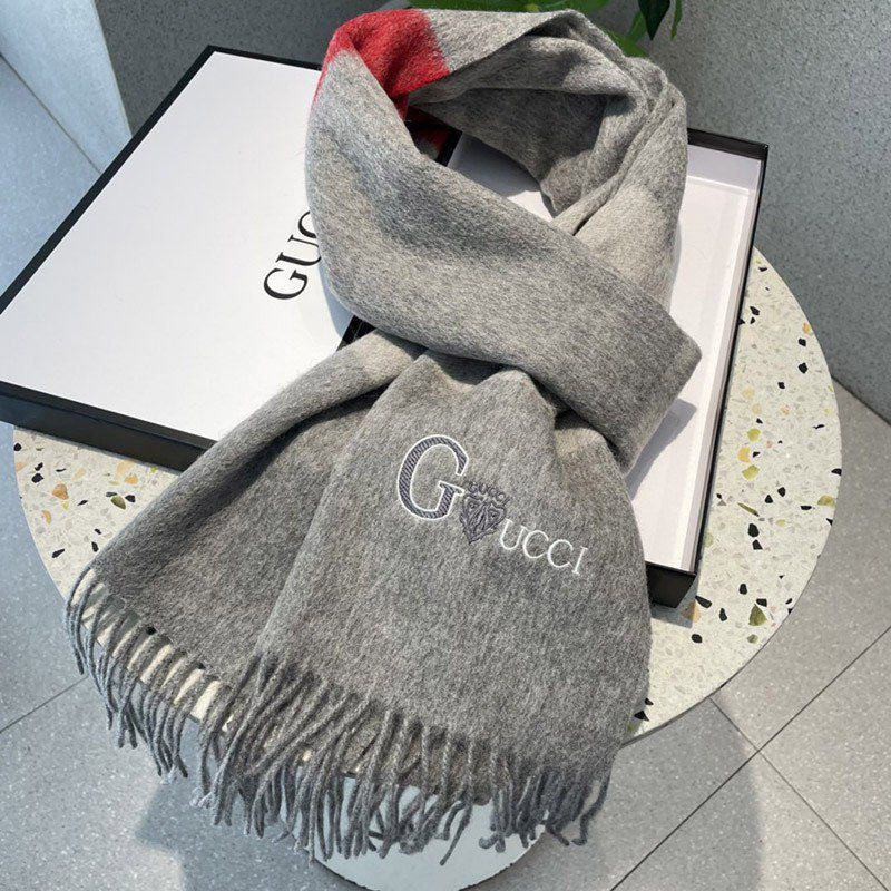Sold out Gucci copy graphic cashmere scarf guv00056
