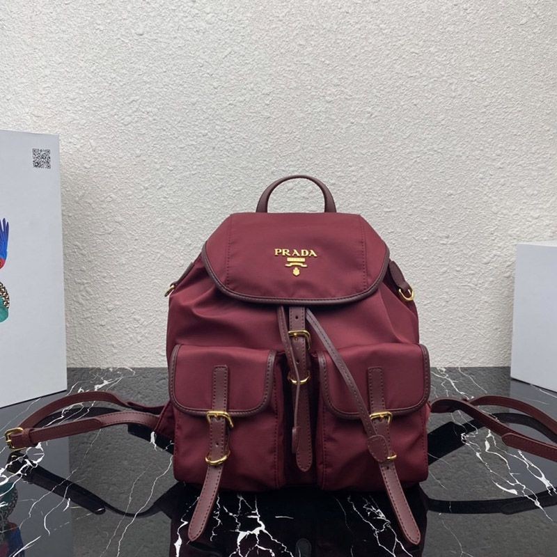 Very popular!! New color Prada backpack nylon fake 1BZ677 /VELA NERO 1BZ677