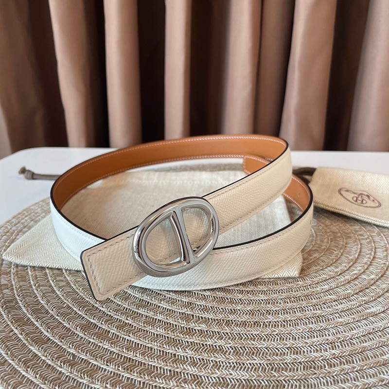 Rare color Hermes belt replica belt buckle Chaine d'Ancre Blue belt 24mm ere72176