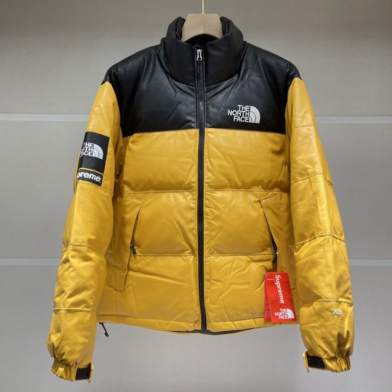 New for Autumn/Winter: Supreme x North Face Leather Nuptse Down Jacket Replica Noe75594