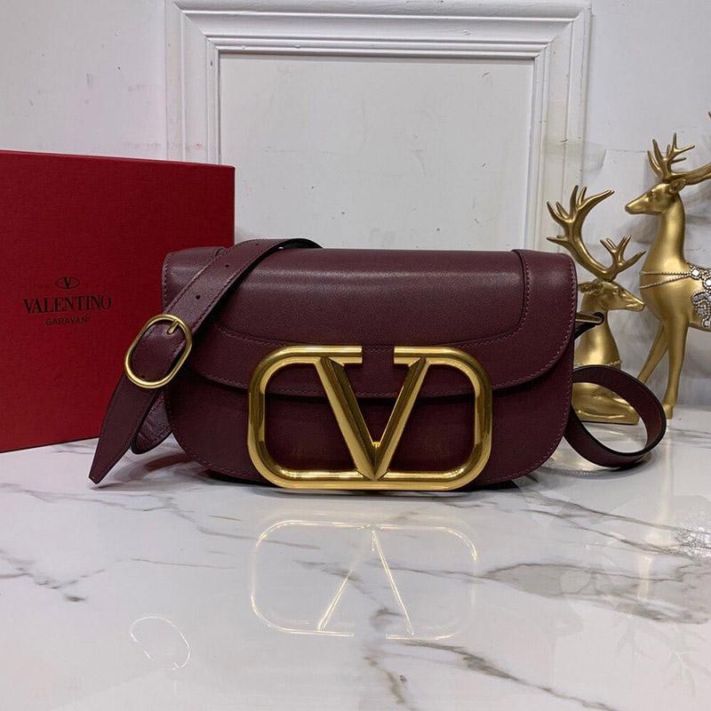 21-22AW Valentino Shoulder Bag Replica VEE Leather Crossbody Bag Vux22912