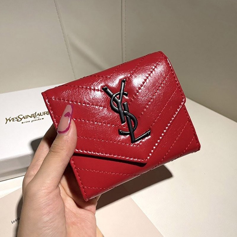 Very popular!! New color Saint Laurent ☆ Long-awaited 3-fold mini wallet fake Sae93463