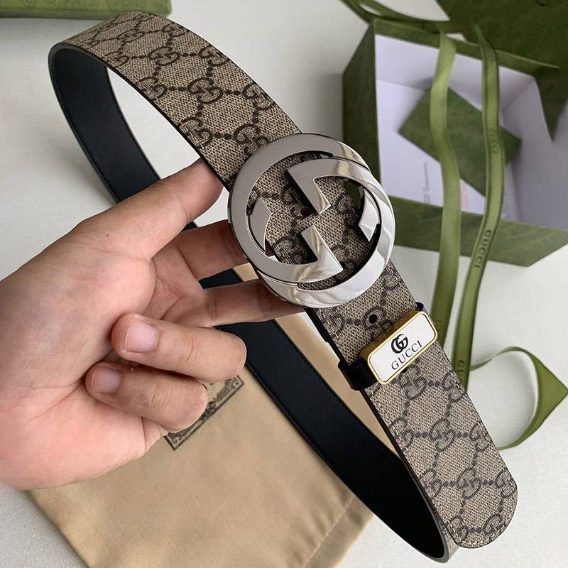 Love at first sight? High quality Gucci belt? ★GG Supreme GG buckle belt 3.8cm width gut59932 Love at first sight? High quality Gucci belt? ★GG Supreme GG buckle belt 3.8cm width gut59932