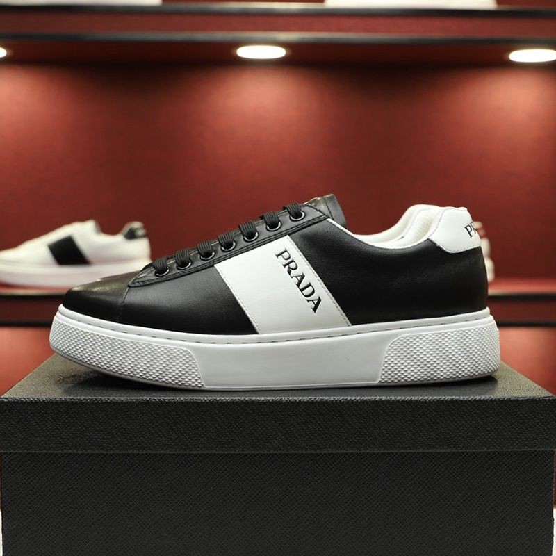 ☆Super popular☆Fake Prada men's leather sneakers puo40971