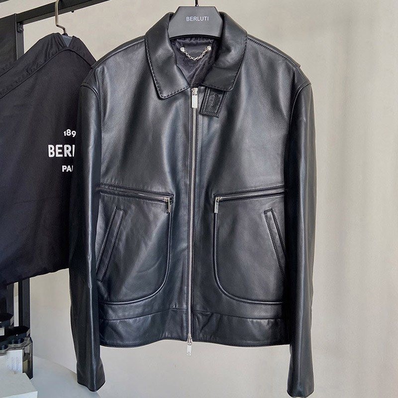 Cute Berluti replica patina leather blouson bew72183