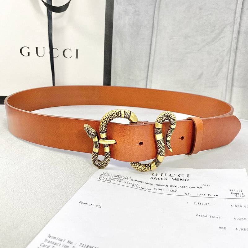 Very popular Gucci belt G snake copy 4cm width gur22900