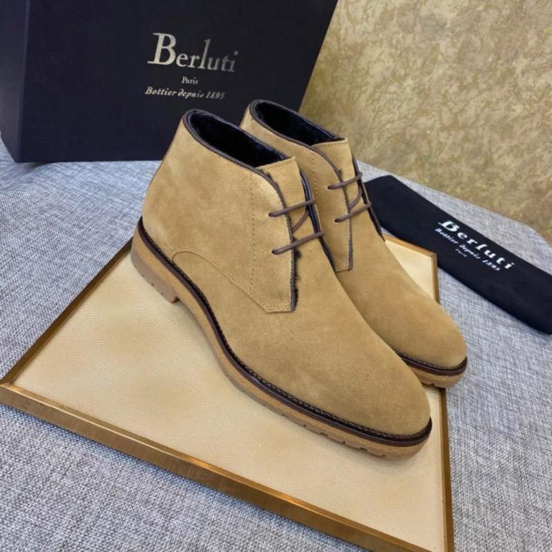 Very popular! 21AW★Berluti★Classic Chelsea Boots Replica bej37672