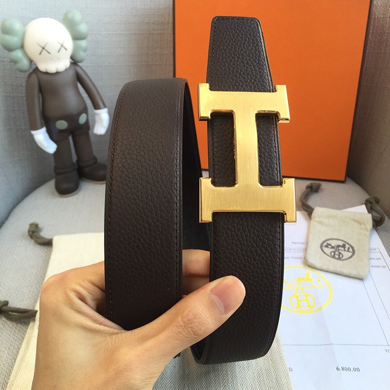 Free shipping Hermes H Belt Replica ☆ Belt Buckle Mini Constance Reversible Belt 38mm ert82048