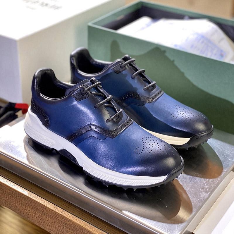 [Berluti Sneakers] Swing Leather Golf Shoes bel96562