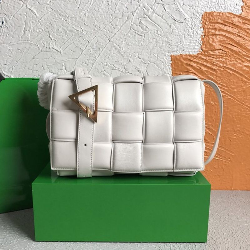 Rare color fake Bottega Veneta Padded Cassette Shoulder Bag Gold Finish 591970VCQR19143