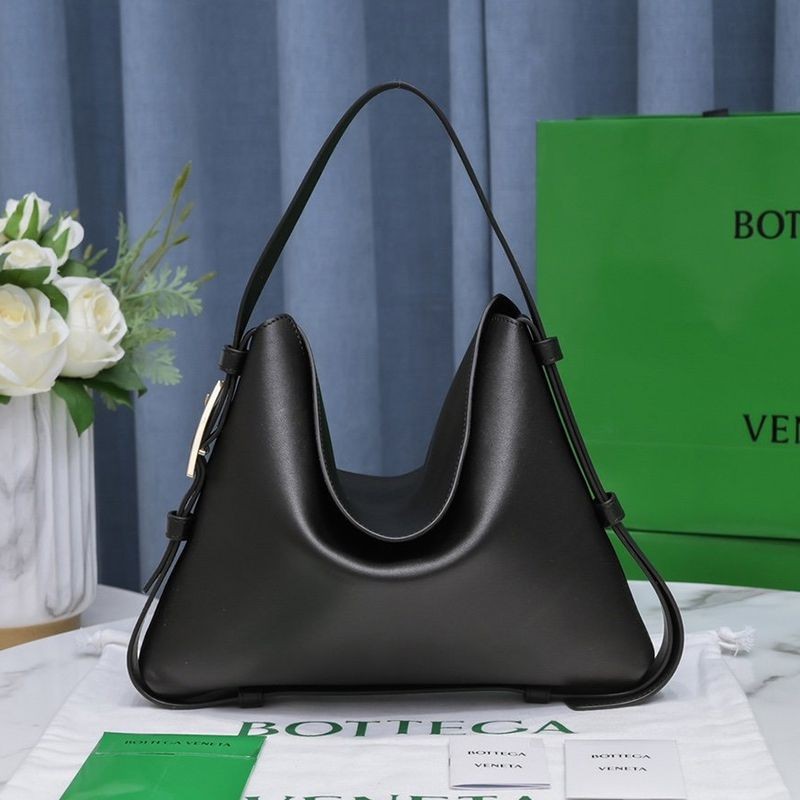 [Immediate Delivery] Bottega Veneta Cradle Replica Small Shoulder Bag Black 680057V1BW08425