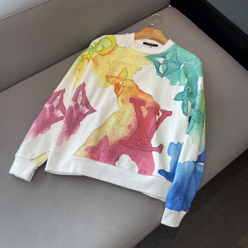 21AW New Louis Vuitton☆Printed sweatshirt copy vuq87185