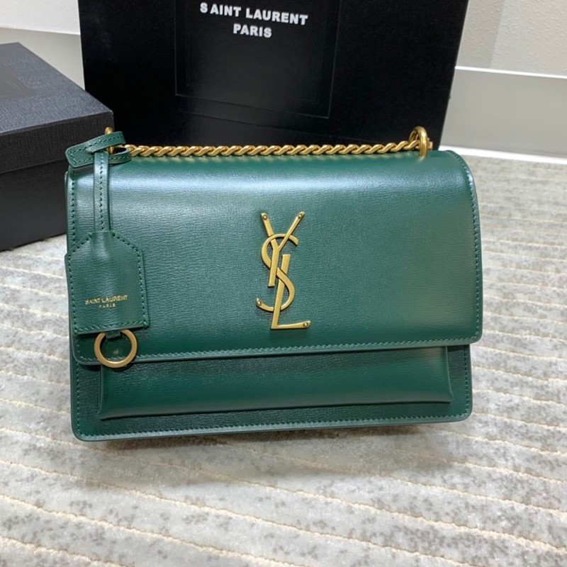 Popular Yves Saint Laurent Shoulder Bag Replica Sunset Medium Bag Crocodile Embossed 442906DND0J1000