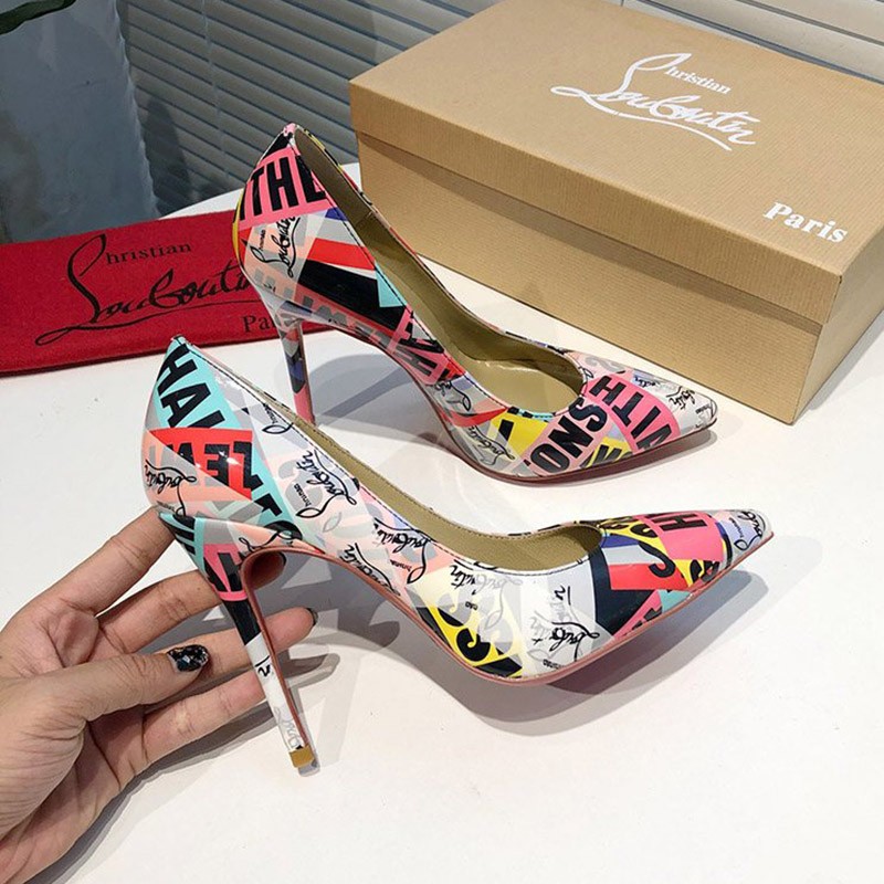 Cute Christian Louboutin fake from Japan Tivoli print pumps Rue55675