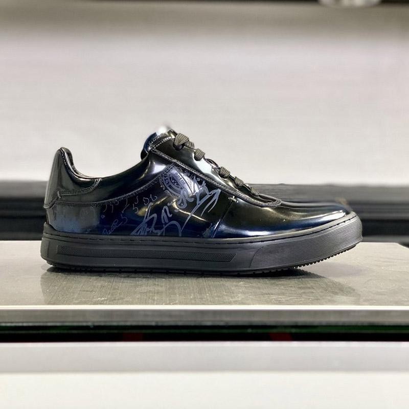 High quality? Berluti Playtime Scritto leather sneakers beb73938