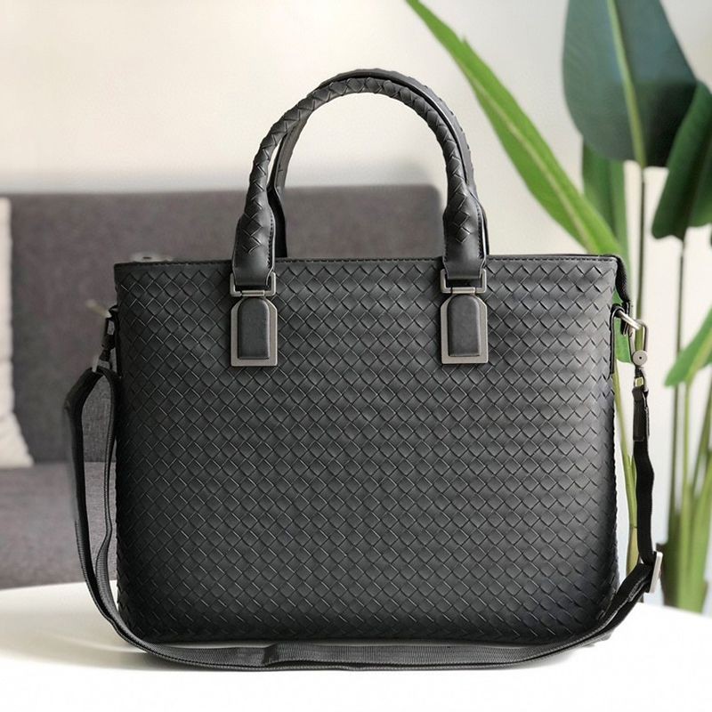 Bottega Veneta Intrecciato Leather Briefcase Replica 2WAY bog71524