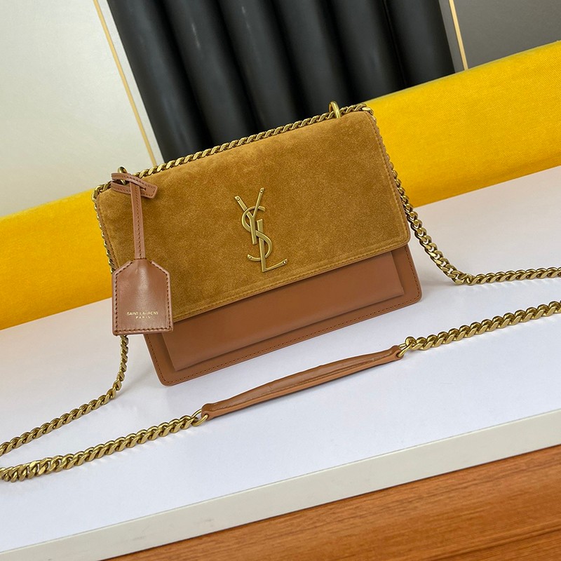 ★Popular in Japan! Saint Laurent Shoulder Bag Replica Sunset Medium Bag Crocodile Embossed Sat51888