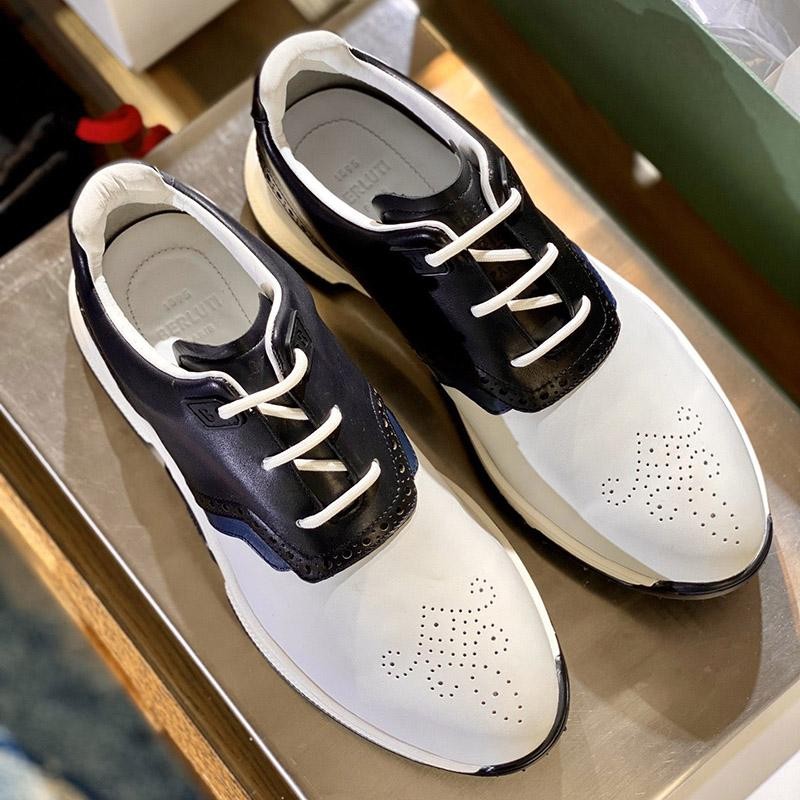 Battle for [Fake Berluti Sneakers] Swing Leather Golf Shoes bef57640