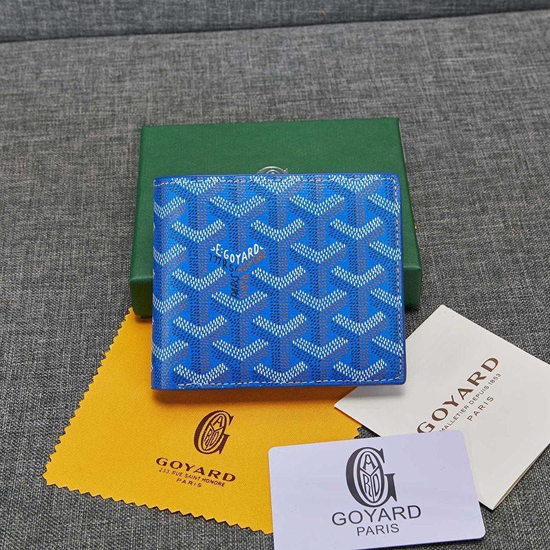 ☆Super popular☆ [Goyard] Herringbone pattern mini wallet fake coin case Gon15765