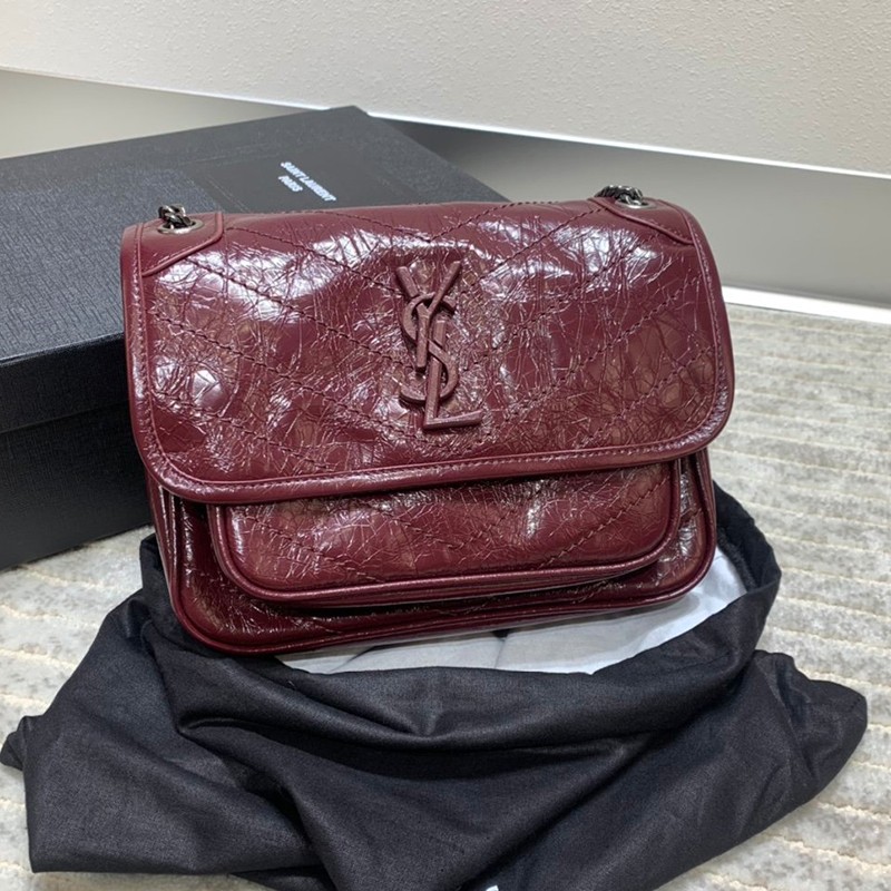 21AW New Saint Laurent Shoulder Bag Replica Niki Medium Crinkle Vintage Leather 2 Models 6331580EN04100 21AW New Saint Laurent Shoulder Bag Replica Niki Medium Crinkle Vintage Leather 2 Models 6331580EN04100