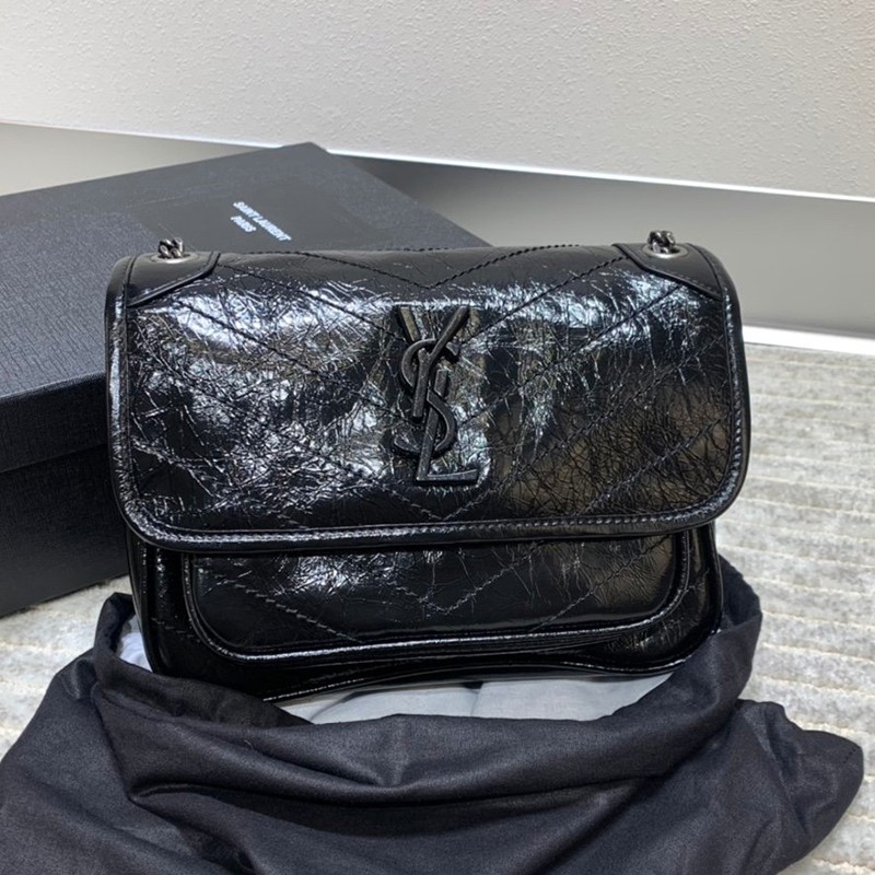 Very popular all over the world? Saint Laurent fake Niki Medium Crinkle Vintage Leather 2 models 6331580EN041000 Very popular all over the world? Saint Laurent fake Niki Medium Crinkle Vintage Leather 2 models 6331580EN041000