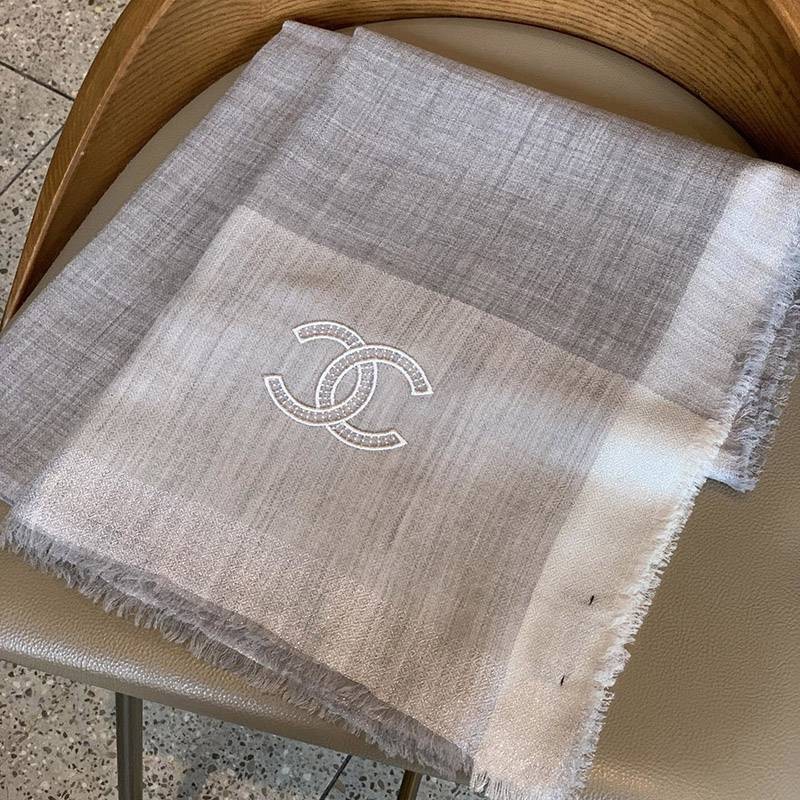 Free shipping Chanel ★ Cashmere scarf replica? Stole Perfect as a gift? she22062