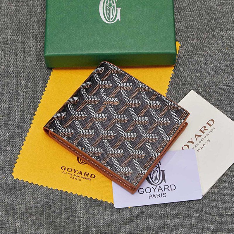 New for Fall/Winter [Goyard] Herringbone pattern mini wallet coin case Gos39814