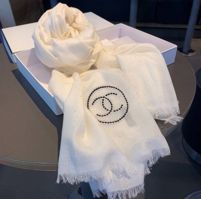 The softest Chanel cashmere scarf/stole replica shg81709