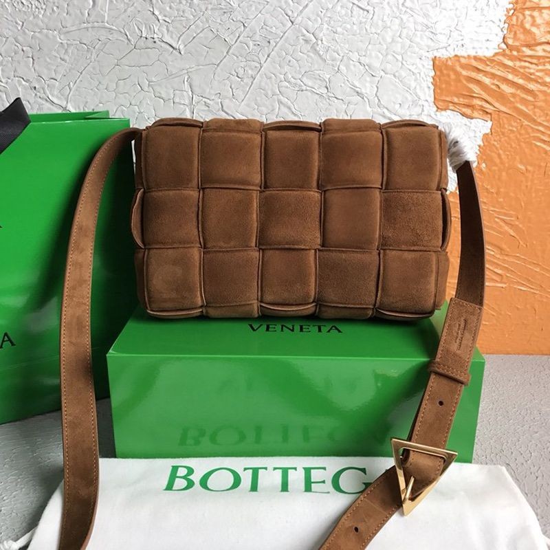Hard to find Bottega Veneta Cassette replica suede crossbody bag bon09212