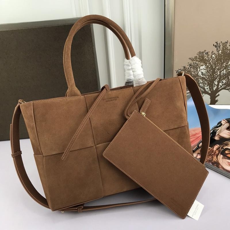 ☆Super popular☆Bottega Veneta Zaarco Tote Copy Brown Calf Leather bog29163