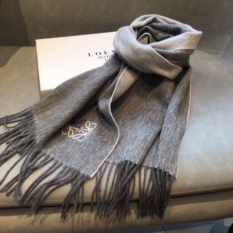 Lowest price challenge Loewe Bicolor Scarf Replica (Wool & Cashmere) loi82748