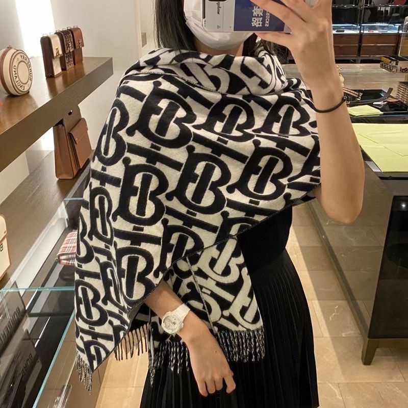 Spring new Burberry Monogram Cashmere Shawl Replica Bah68776