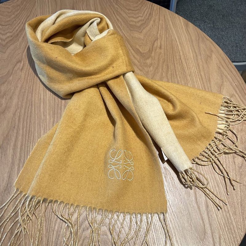 Very popular!! New color Loewe bicolor scarf copy (wool & cashmere) lok78539