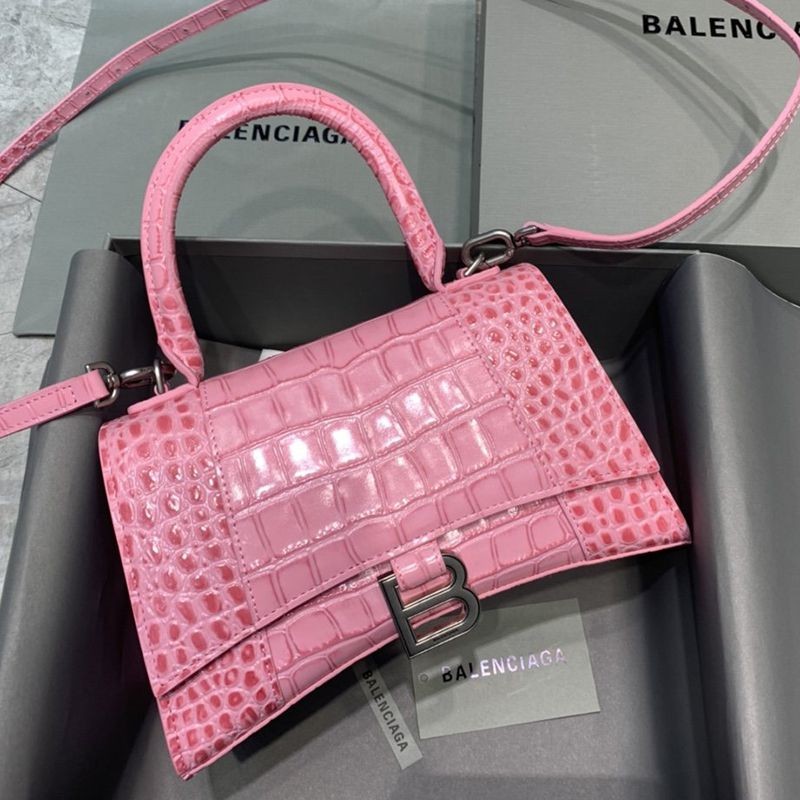 Popular Balenciaga Crocodile Embossed *HOURGLASS Replica Handle Bag bat99914