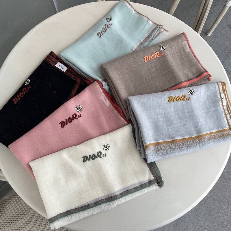 Very popular!! Dior x Kwas shawl silk scarf replica 6 colors dek38659