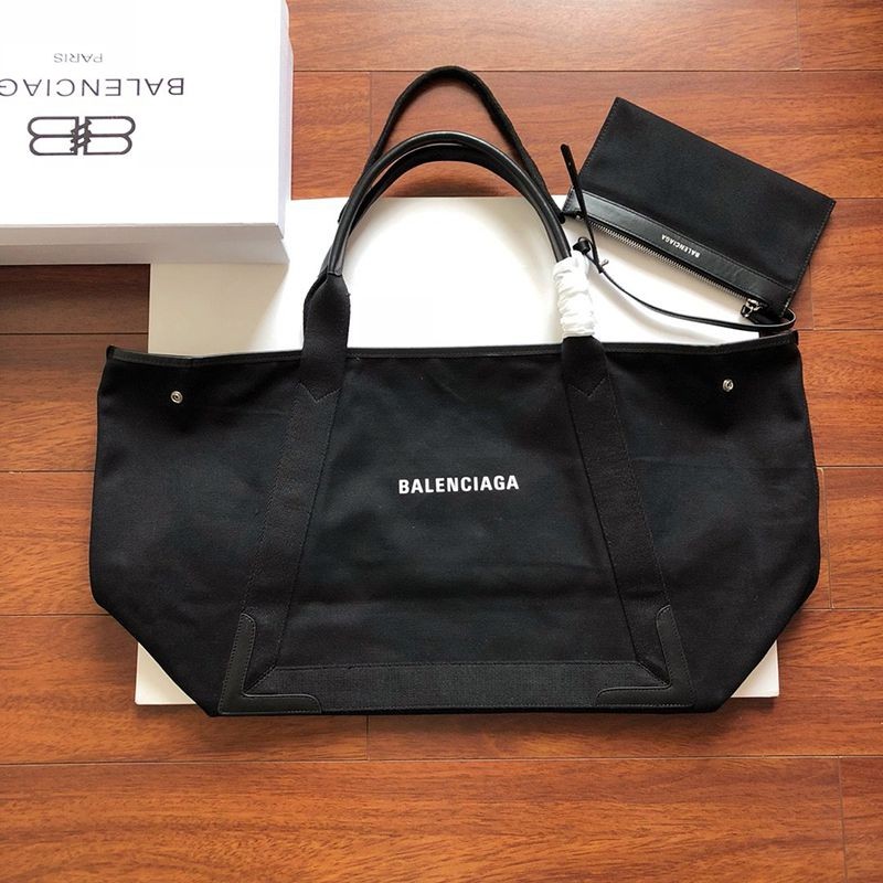 Very popular all over the world? Balenciaga Navy Cabas replica M Mother's bag Black/Black bah05719
