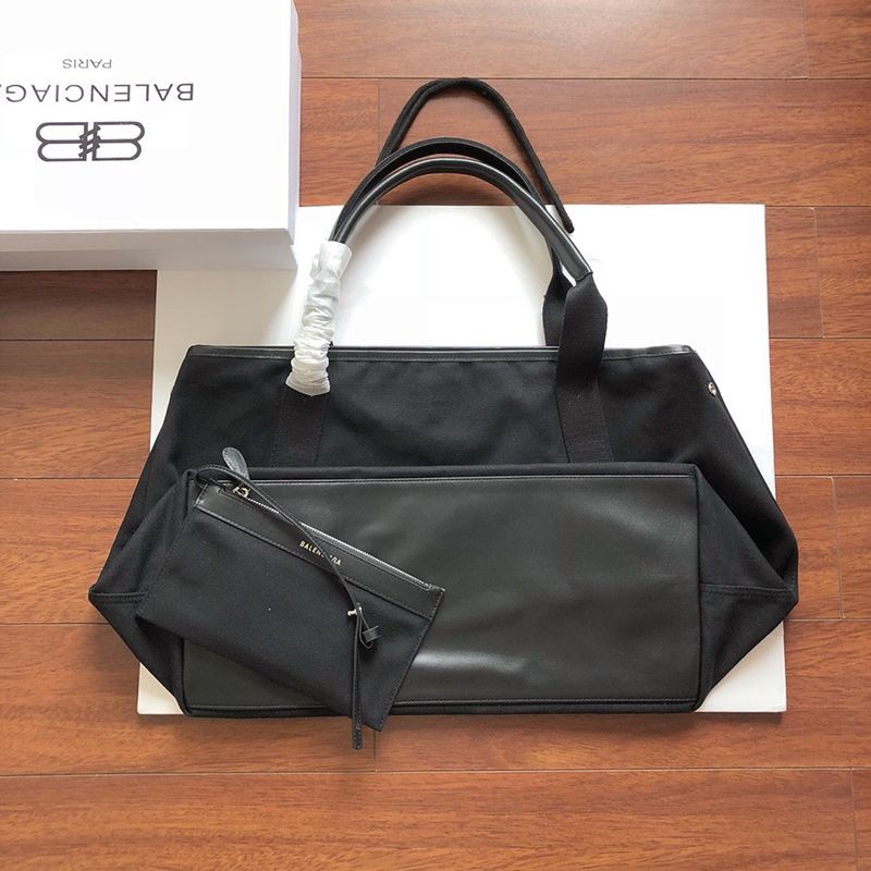 Very popular all over the world? Balenciaga Navy Cabas replica M Mother's bag Black/Black bah05719