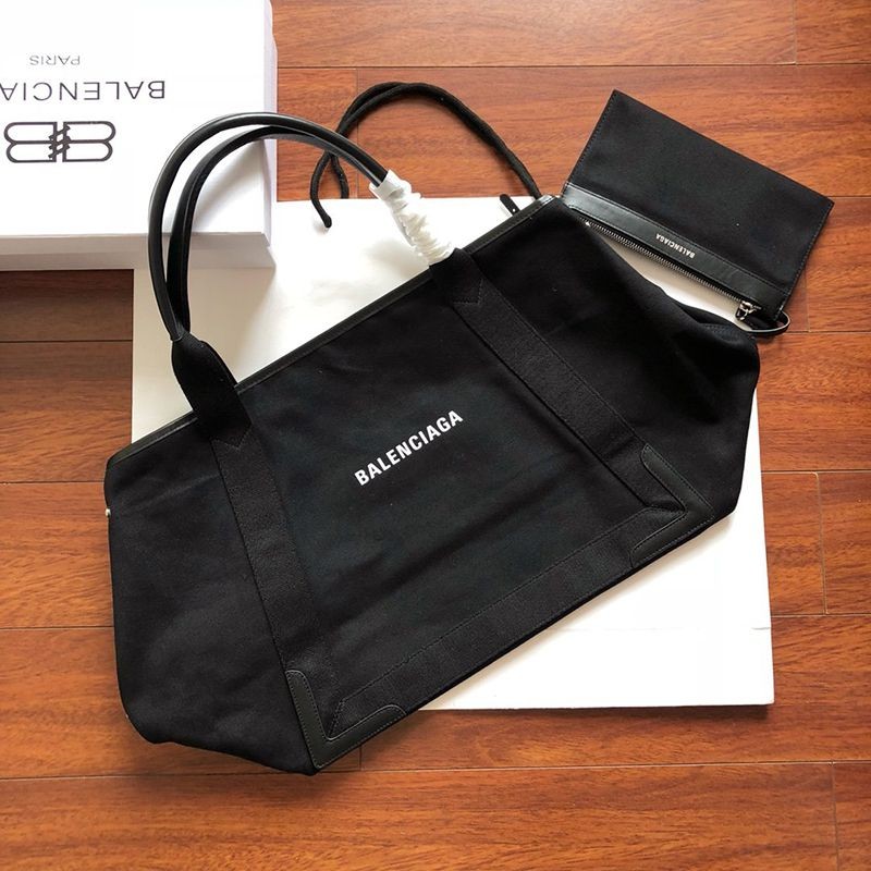 Very popular all over the world? Balenciaga Navy Cabas replica M Mother's bag Black/Black bah05719