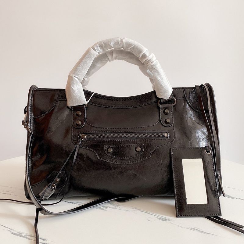 Classic Balenciaga Classic City Bag Replica Brown bah13272