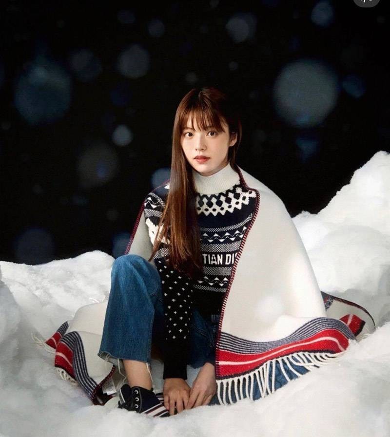 Warm? Dior knit scarf copy grade N star quilt [tracking included] deb02127