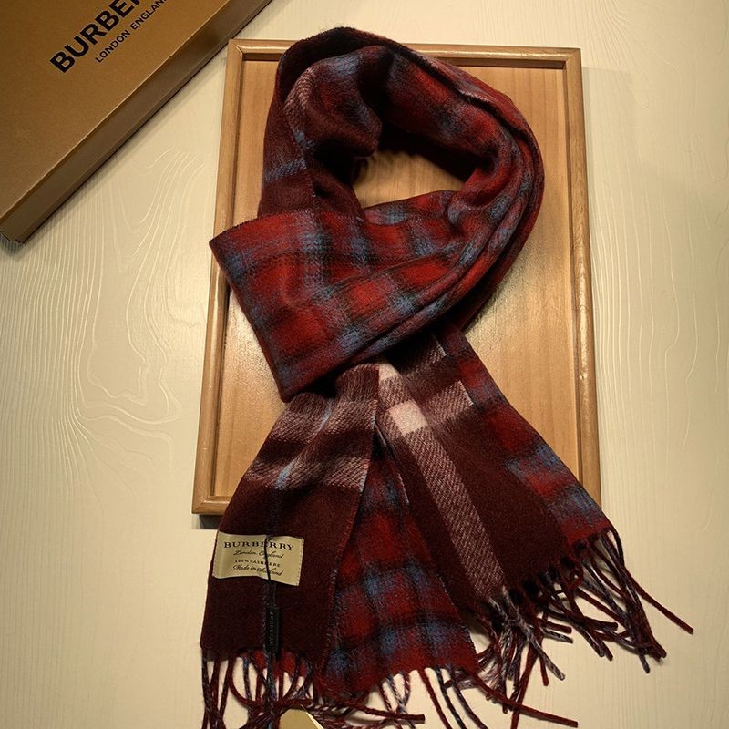 [Not available in Japan] Burberry Replica Reversible Check Cashmere Scarf Bax26507
