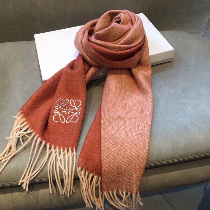 Loewe Bicolor Scarf Not Available in Japan Replica (Wool & Cashmere) loa01676