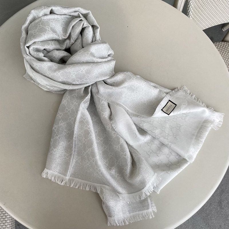 Cute Gucci GG Jacquard Wool Scarf gue12729 Cute Gucci GG Jacquard Wool Scarf gue12729