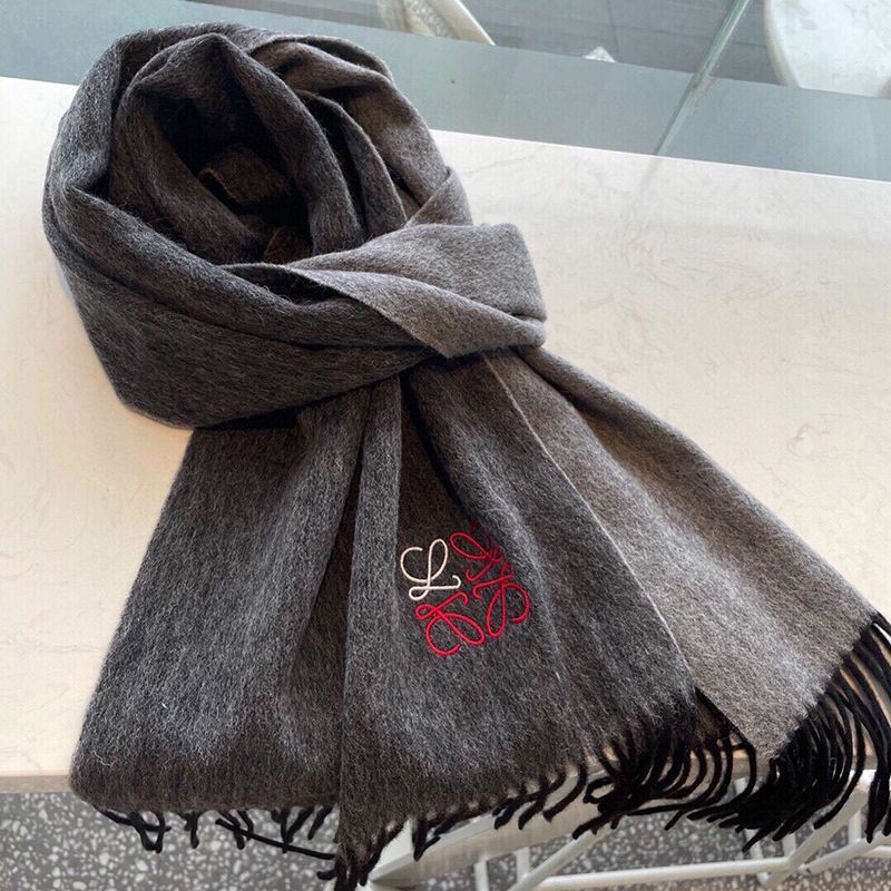 21-22AW Loewe Bicolor Scarf Copy (Wool & Cashmere) lou71765