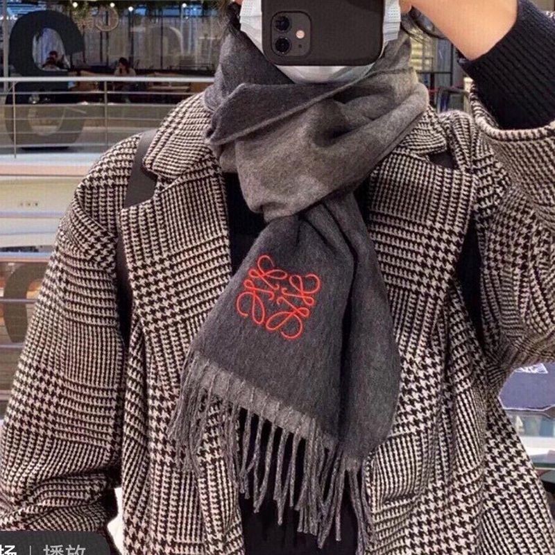 No.1 Popular Loewe Bicolor Scarf Replica (Wool & Cashmere) loz09993 No.1 Popular Loewe Bicolor Scarf Replica (Wool & Cashmere) loz09993